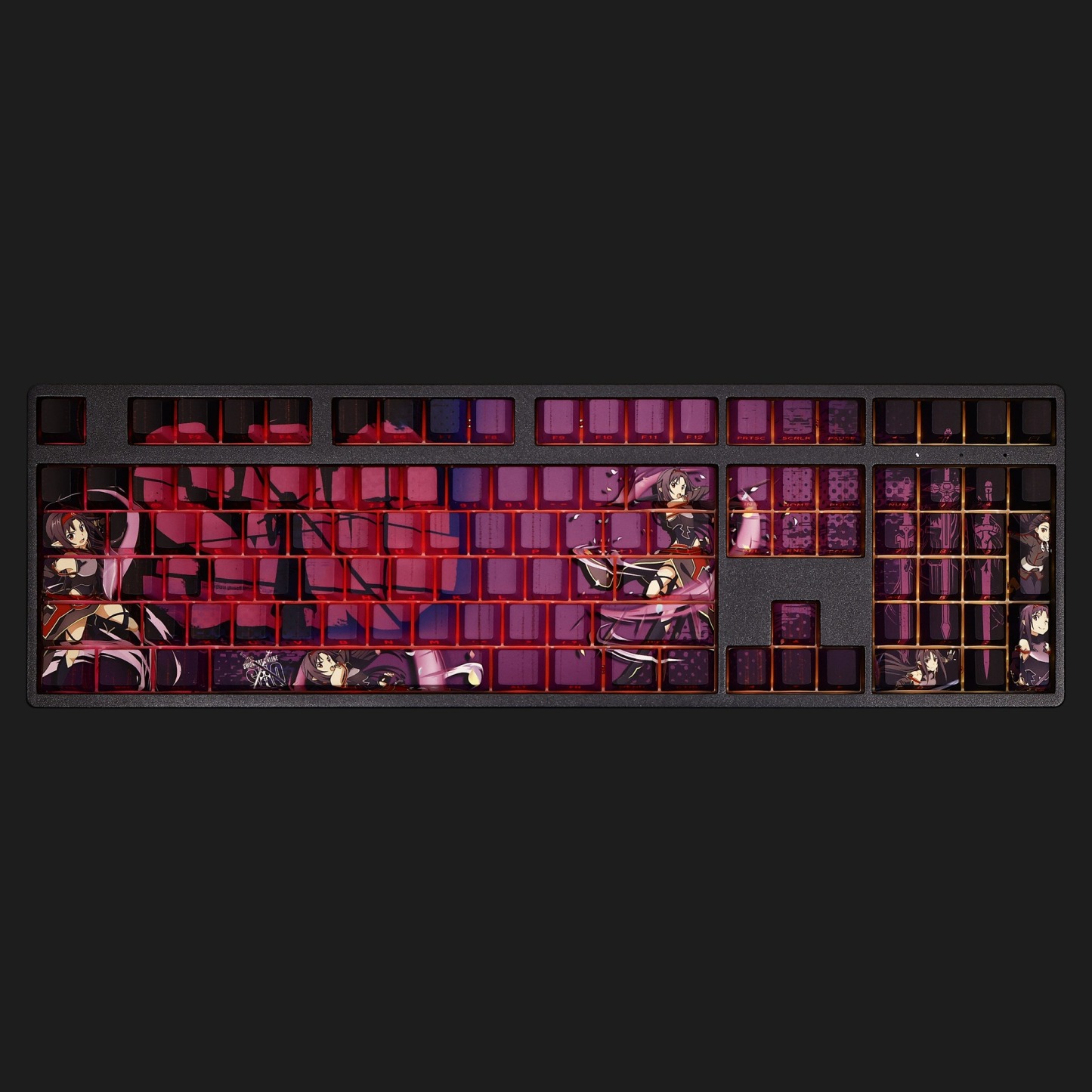 紺野木棉季透光RGB108鍵標準配列衛星軸鍵帽-ZUIHANG SHOP