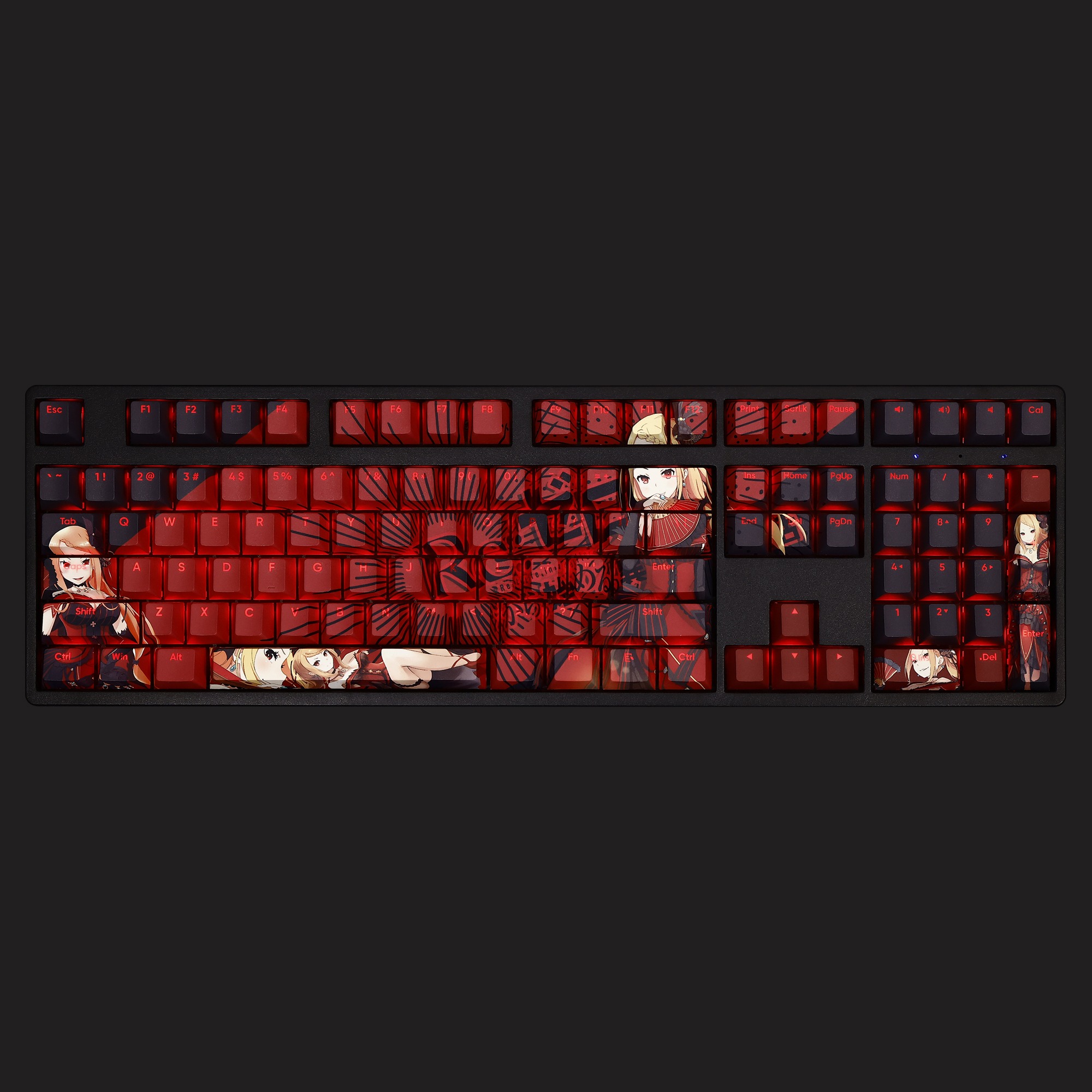 普莉希拉·跋利耶爾透光RGB108鍵標準配列衛星軸鍵帽-ZUIHANG SHOP