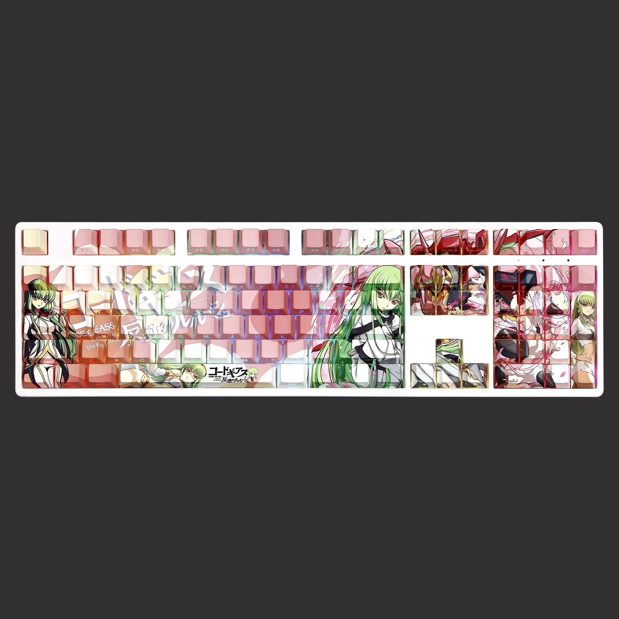 反叛的魯路修C.C.透光RGB108鍵標準配列衛星軸鍵帽