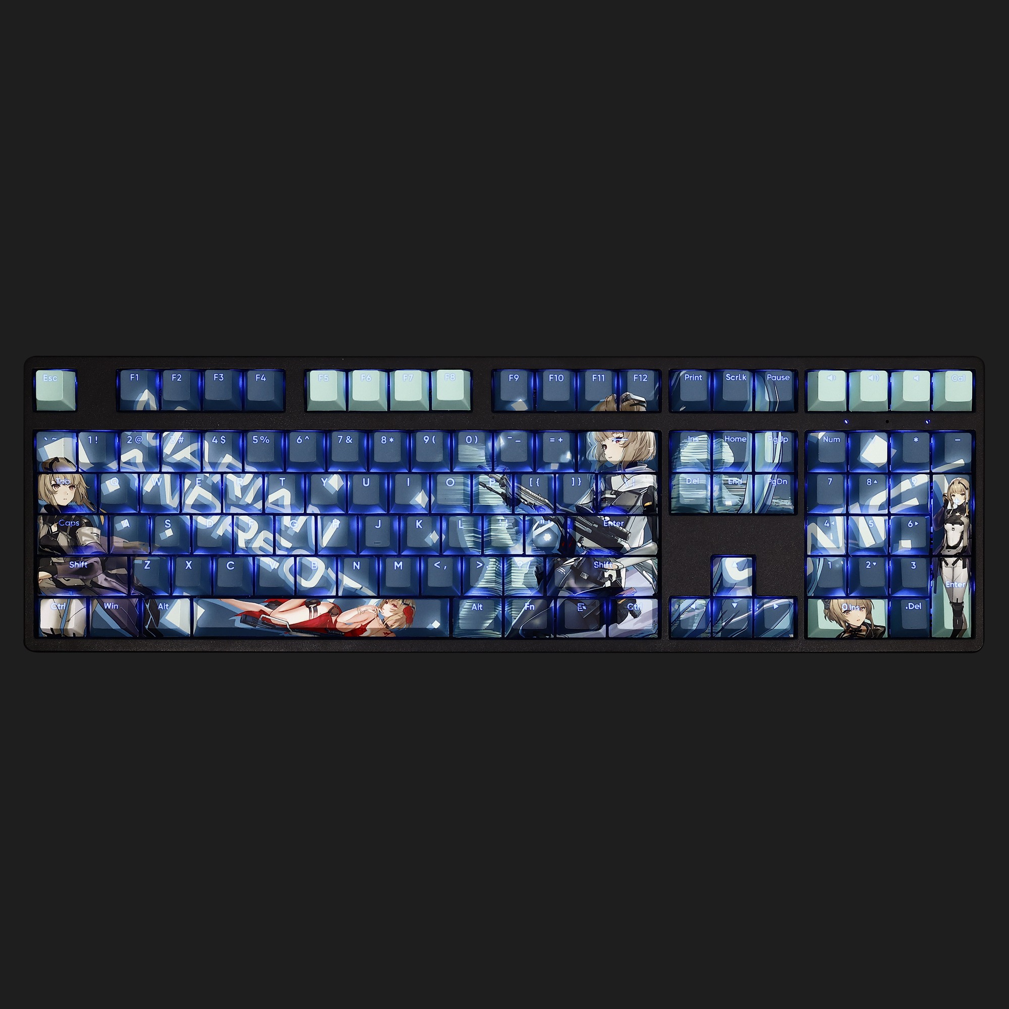 茉莉安透光RGB108鍵標準配列衛星軸鍵帽-ZUIHANG SHOP