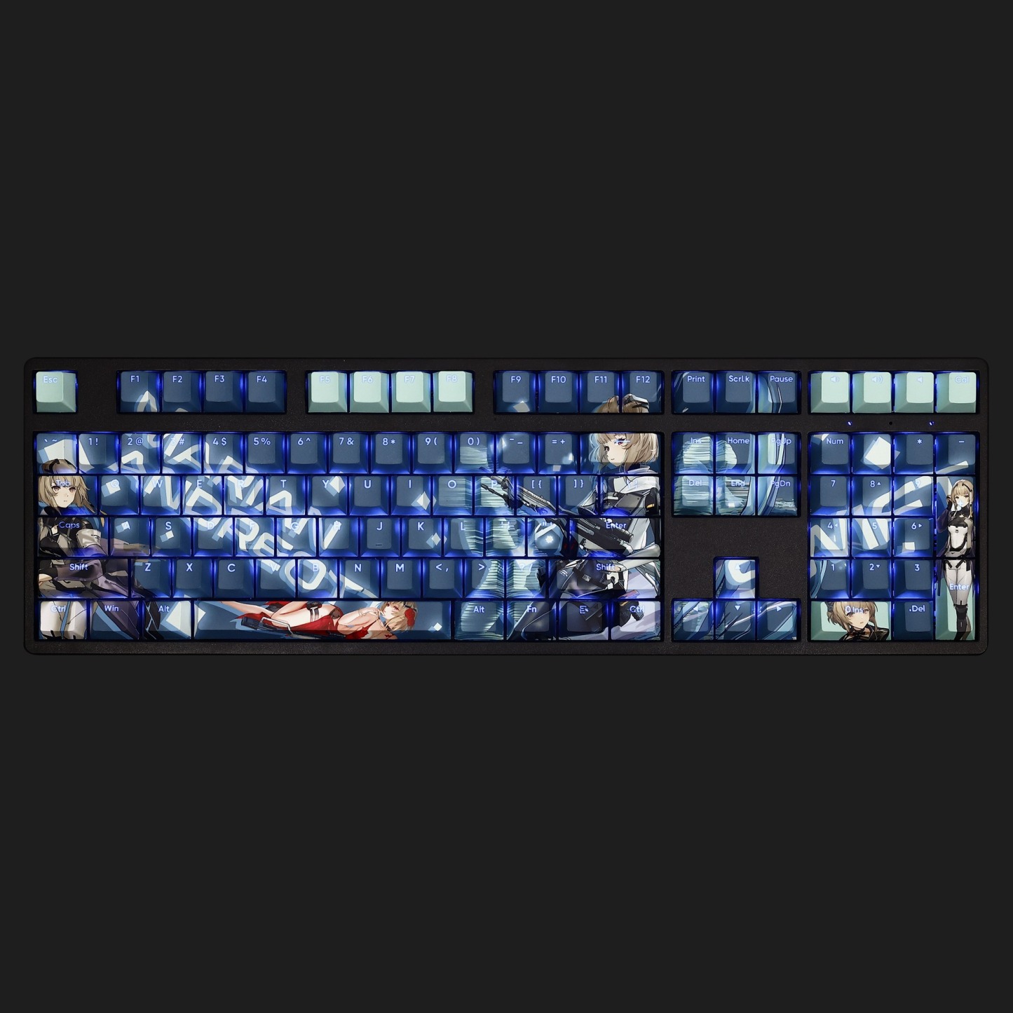 茉莉安透光RGB108鍵標準配列衛星軸鍵帽-ZUIHANG SHOP