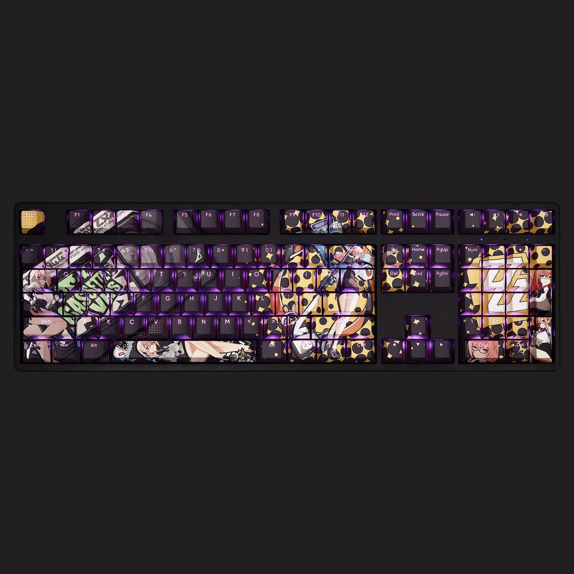 月城柳透光RGB108鍵標準配列衛星軸鍵帽-ZUIHANG SHOP