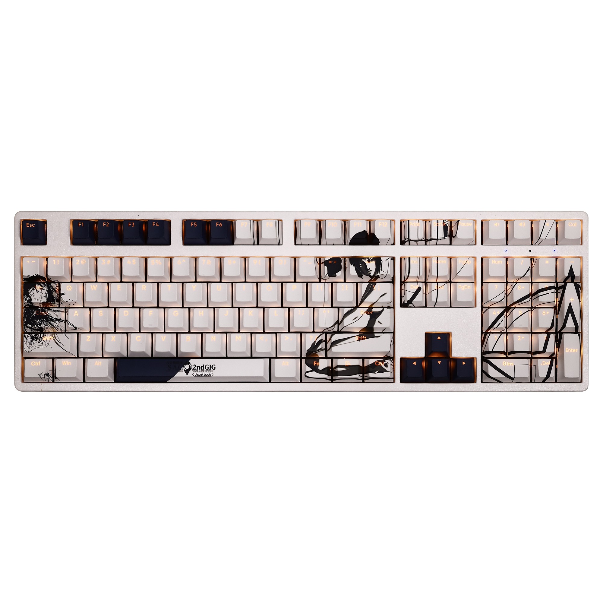 攻殻機動隊透光RGB108鍵標準配列衛星軸鍵帽-ZUIHANG SHOP