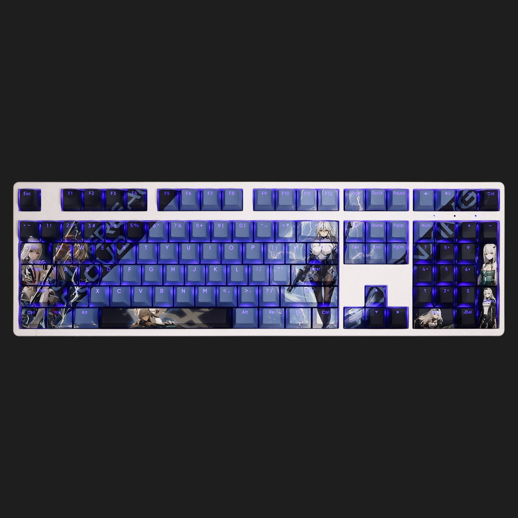 姬辰星透光RGB108鍵標準配列衛星軸鍵帽-ZUIHANG SHOP