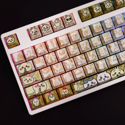 Chiikawa透光RGB108鍵標準配列衛星軸鍵帽