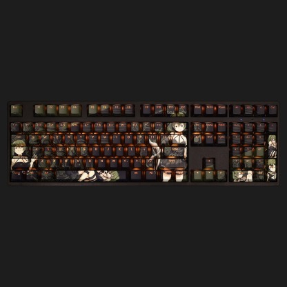 尤貝爾透光RGB108鍵標準配列衛星軸鍵帽-ZUIHANG SHOP