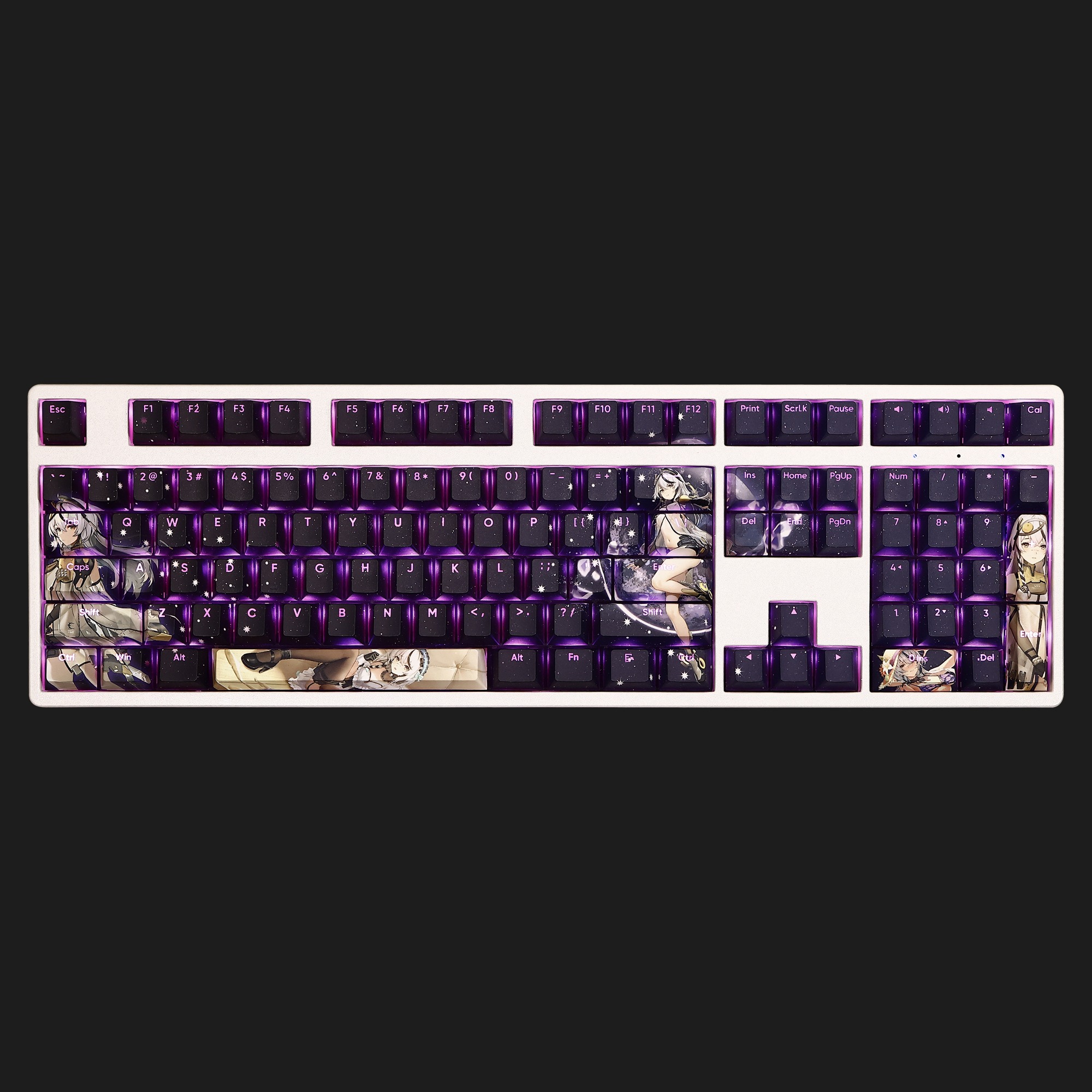 琴諾透光RGB108鍵標準配列衛星軸鍵帽-ZUIHANG SHOP