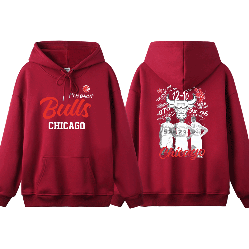 公牛隊新款 親子情侶男女款連帽衛衣-ZUIHANG SHOP