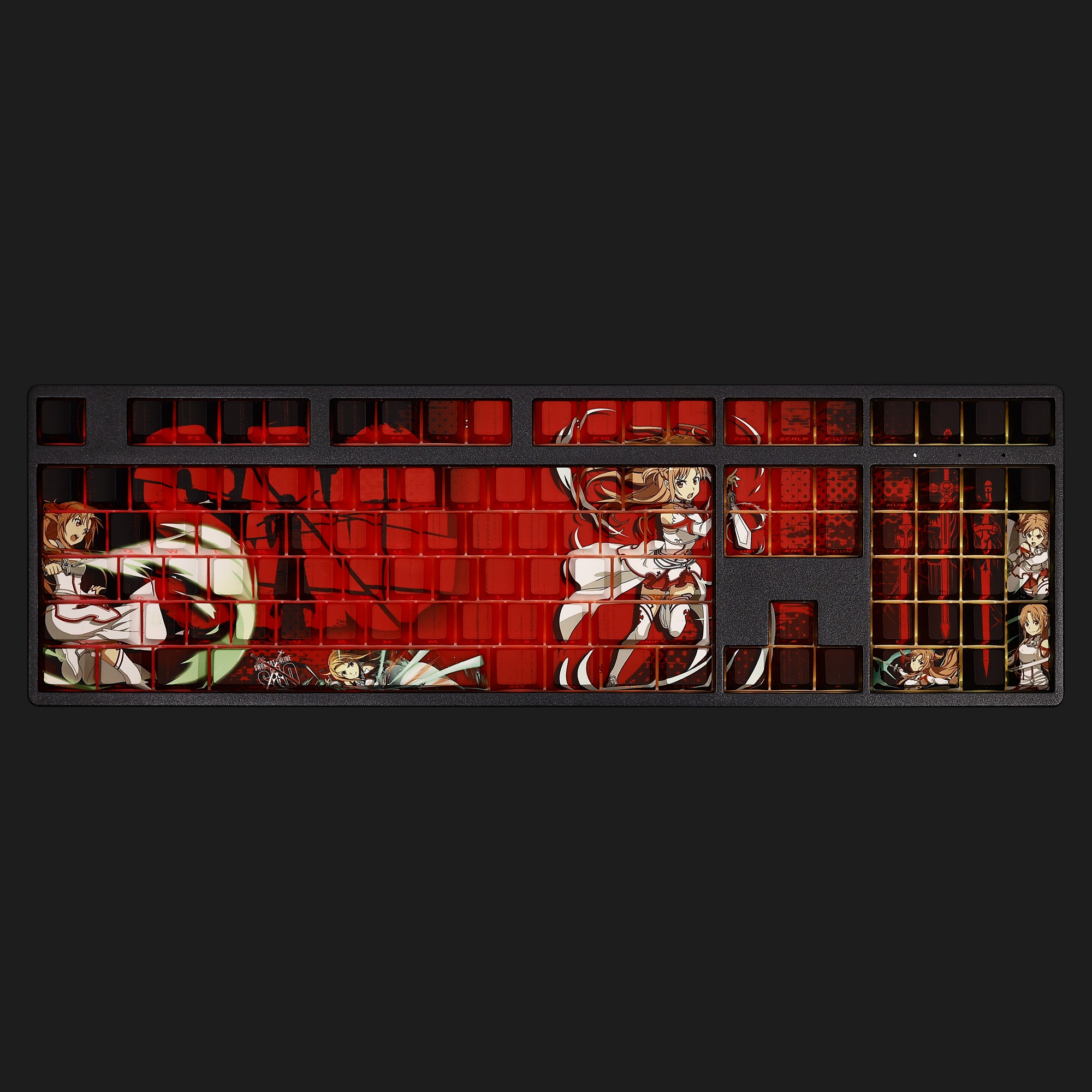 亞絲娜透光RGB108鍵標準配列衛星軸鍵帽-ZUIHANG SHOP