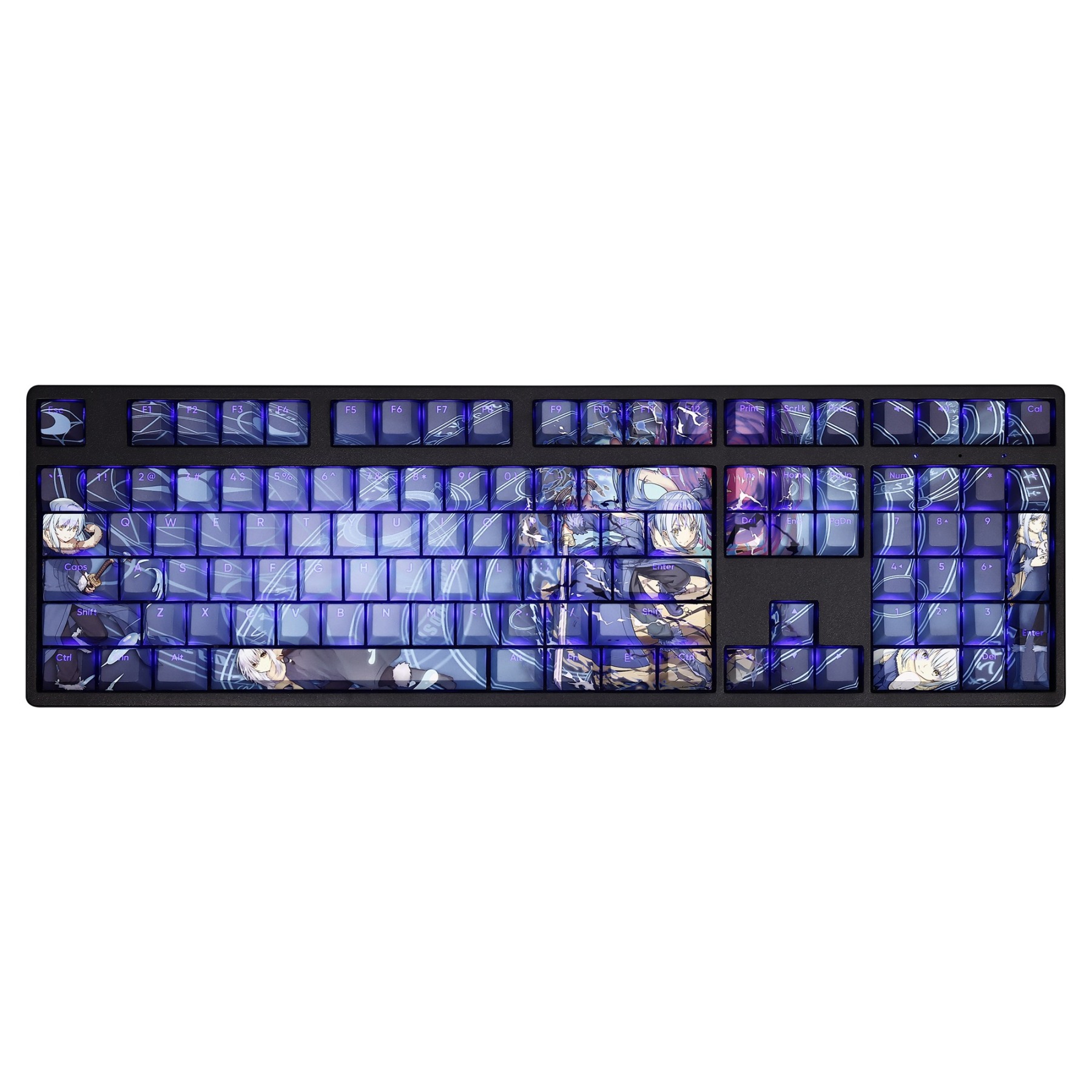 利姆魯透光RGB108鍵標準配列衛星軸鍵帽