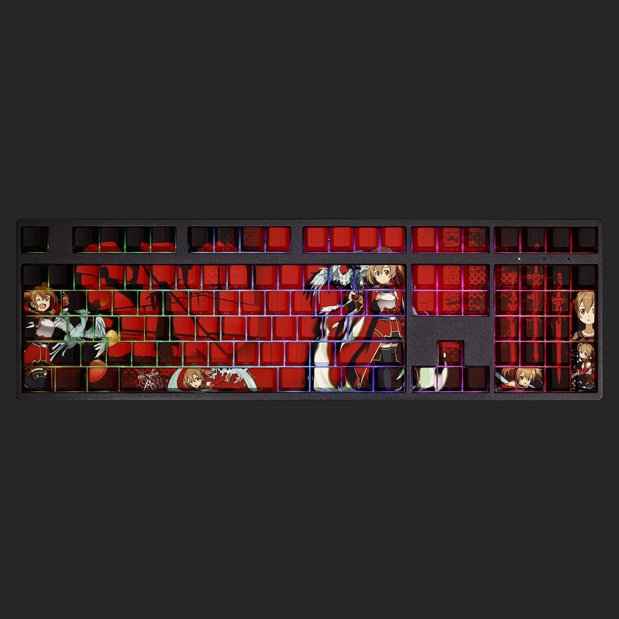 西莉卡透光RGB108鍵標準配列衛星軸鍵帽-ZUIHANG SHOP