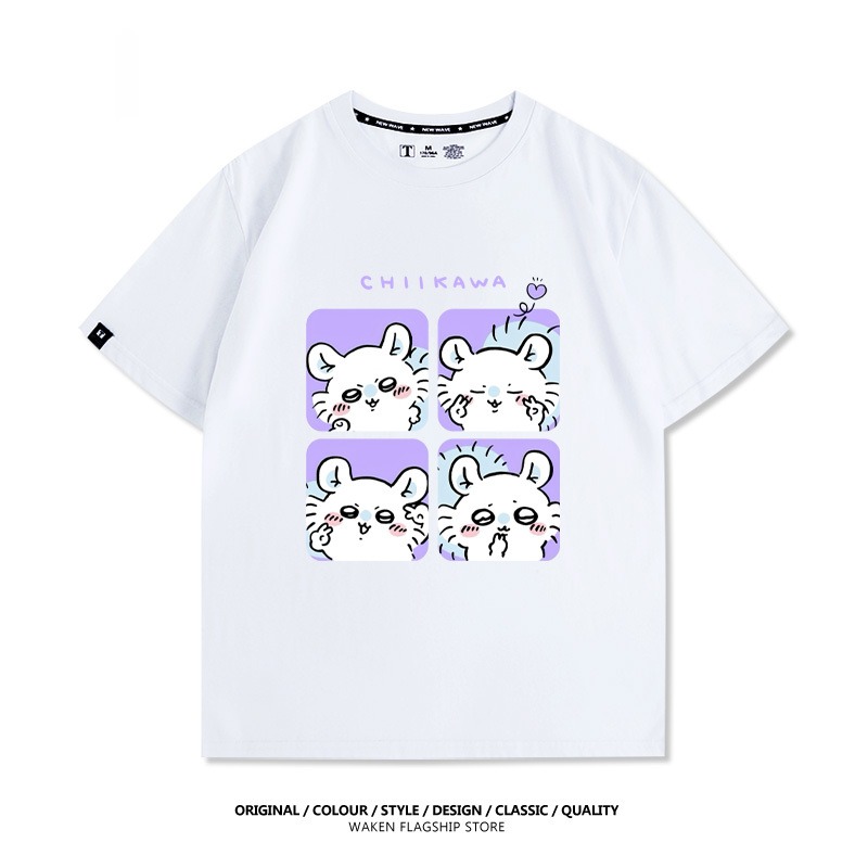 Chiikawa 2025親子情侶男女同款 印花短袖T恤
