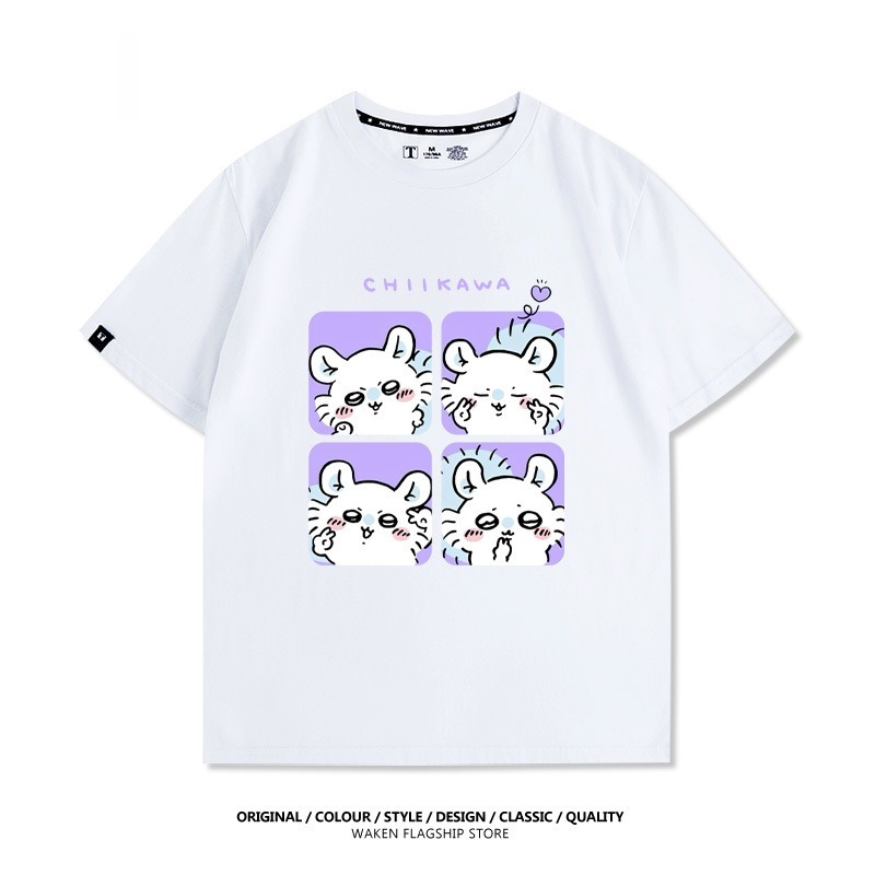 Chiikawa 2025親子情侶男女同款 印花短袖T恤