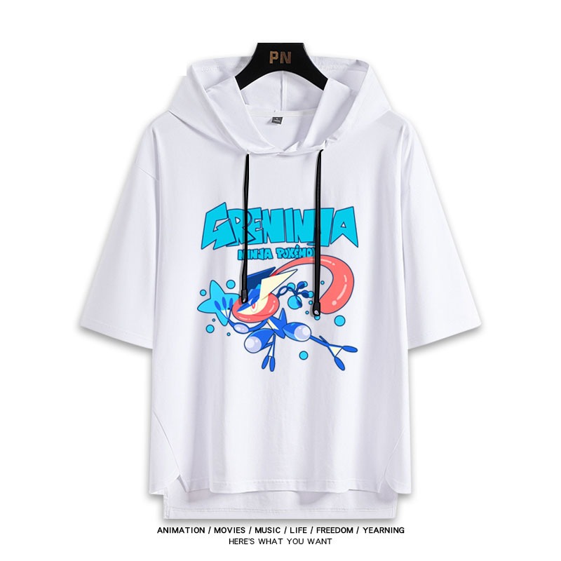 寶可夢新款 親子情侶男女款連帽短袖T恤-ZUIHANG SHOP