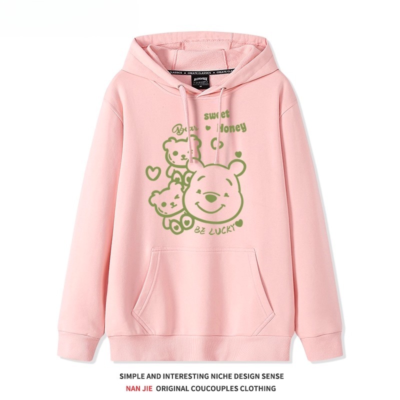 小熊維尼聯名 衛衣2025秋冬新款親子情侶裝連帽衛衣