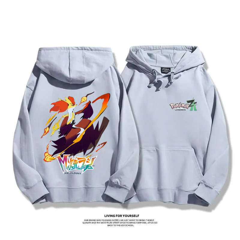 寶可夢傳說 Z-A 2025秋冬新款 親子情侶男女連帽衛衣