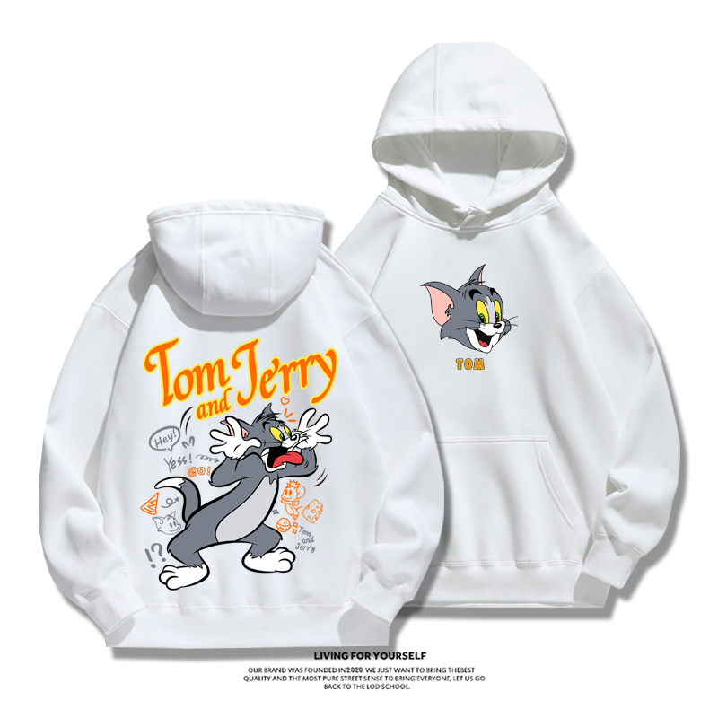 湯姆貓與傑利鼠新款 親子情侶男女款連帽衛衣-ZUIHANG SHOP