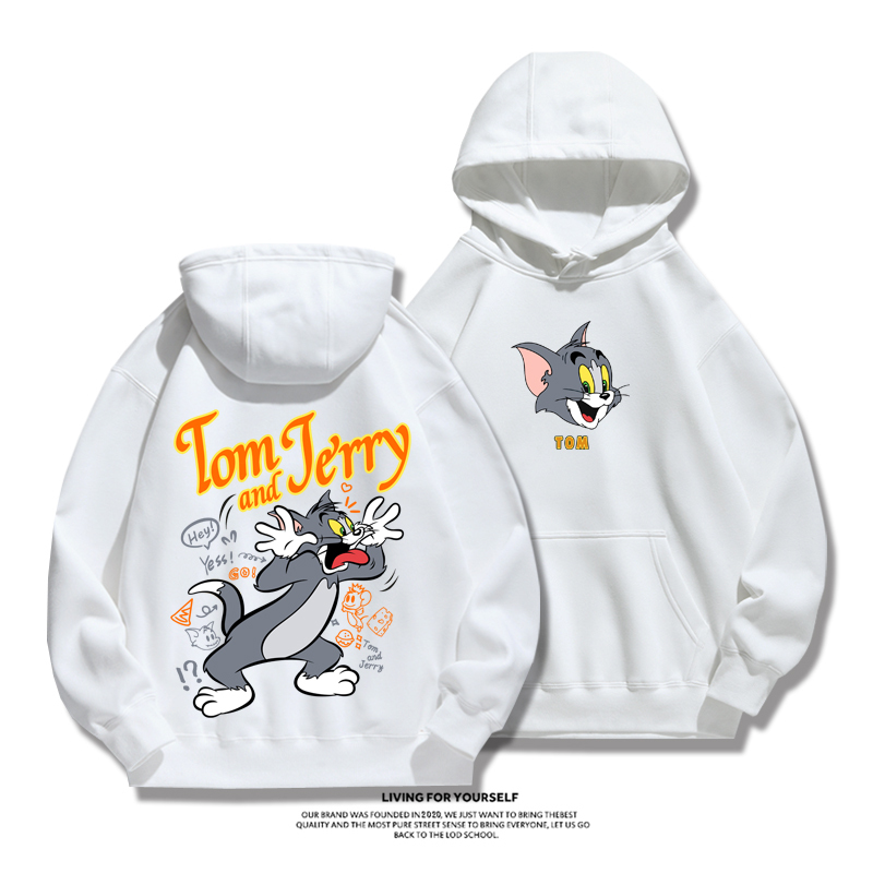 湯姆貓與傑利鼠新款 親子情侶男女款連帽衛衣-ZUIHANG SHOP