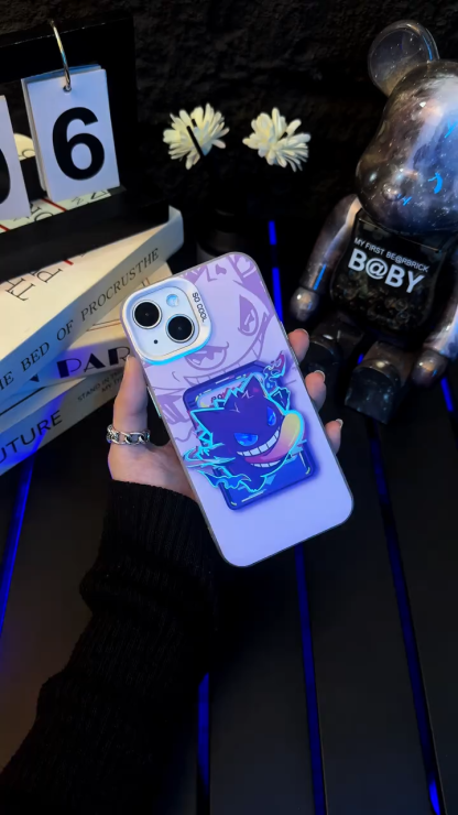 耿鬼彩銀線條漸變防摔手機殼