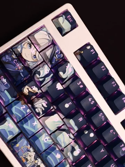 芙寧娜透光RGB108鍵標準配列衛星軸鍵帽