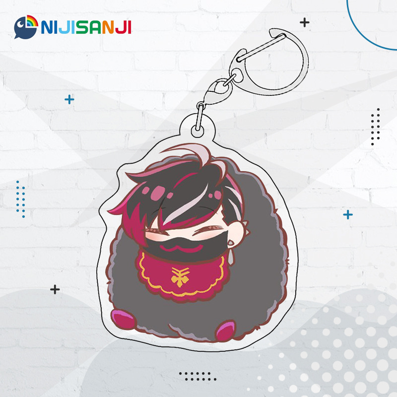 Luxiem彩虹社全員同人週邊 NIJISANJI EN 雙面夾層鑰匙扣掛件吧唧