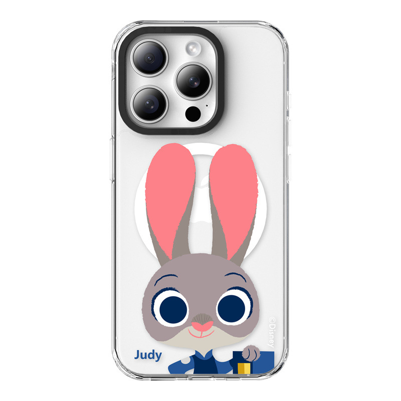 適用蘋果系列 動物方城市高透防摔磁吸手機殼