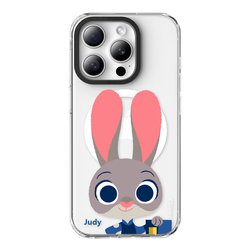 適用蘋果系列 動物方城市高透防摔磁吸手機殼