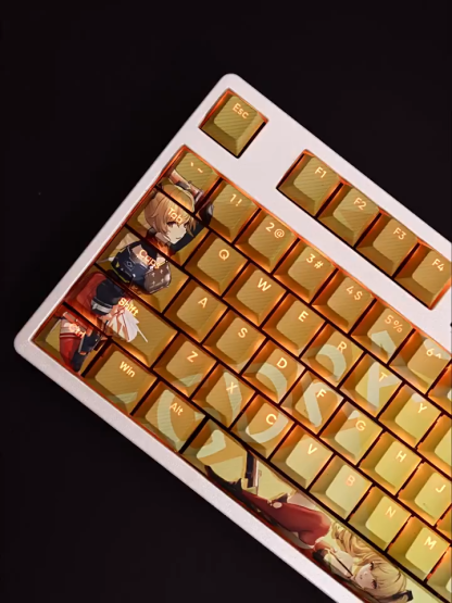 芬妮透光RGB108鍵標準配列衛星軸鍵帽