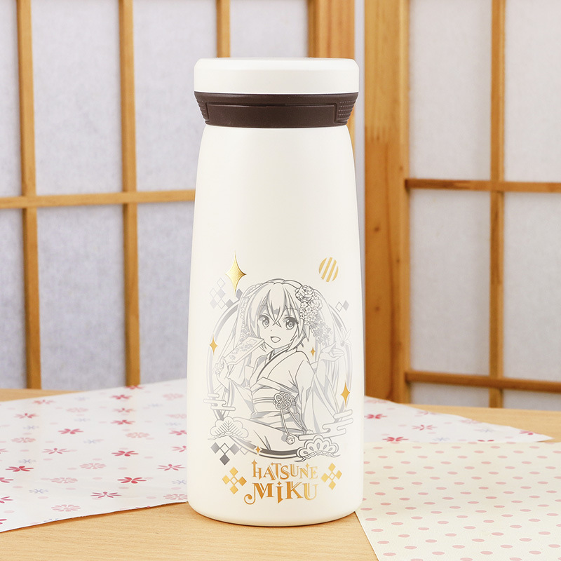 幸運石官方初音未來正版授權初音未來和風保溫杯 不鏽鋼保溫杯-ZUIHANG SHOP