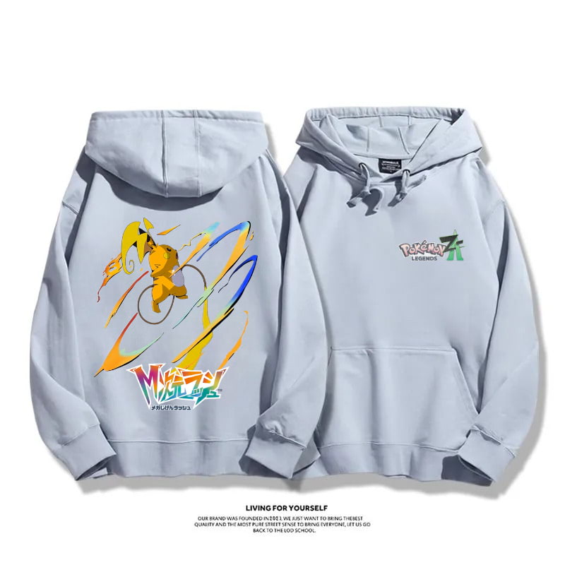 寶可夢傳說 Z-A 2025秋冬新款 親子情侶男女連帽衛衣