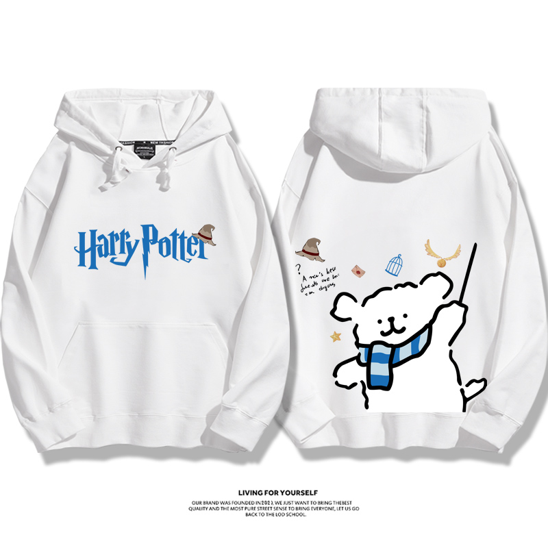 線條小狗 X 哈利波特聯名 親子情侶男女款連帽衛衣-ZUIHANG SHOP