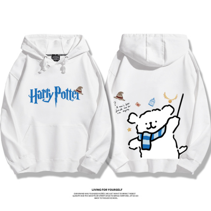 線條小狗 X 哈利波特聯名 親子情侶男女款連帽衛衣-ZUIHANG SHOP