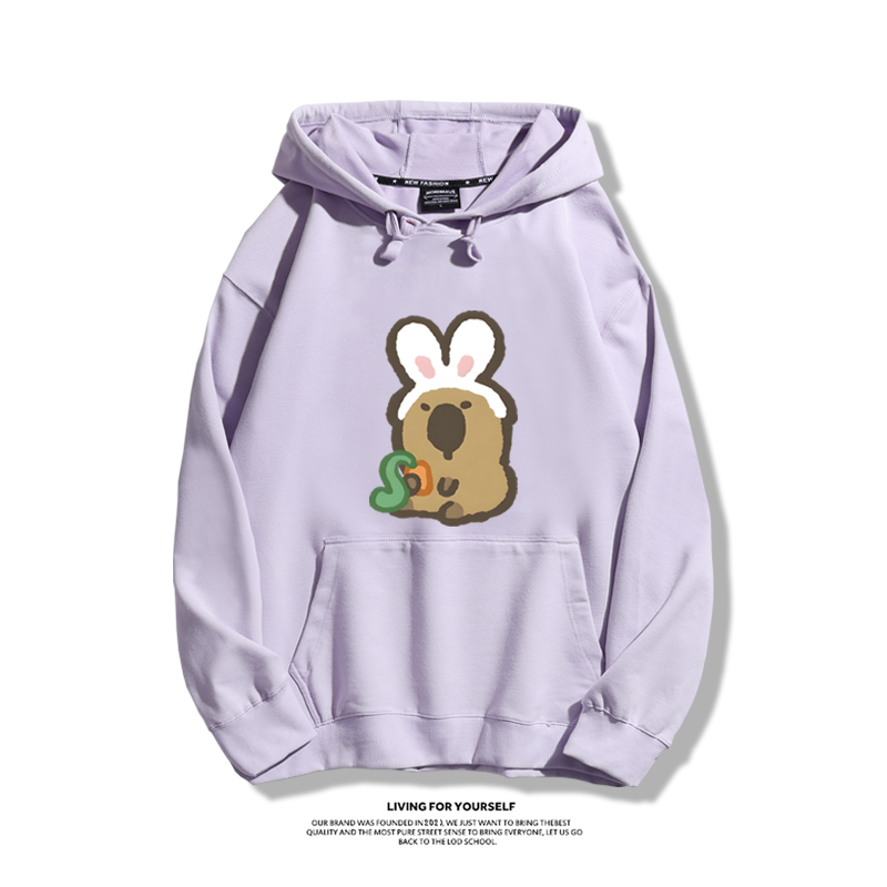 Q版卡皮巴拉新款 親子情侶男女款連帽衛衣-ZUIHANG SHOP