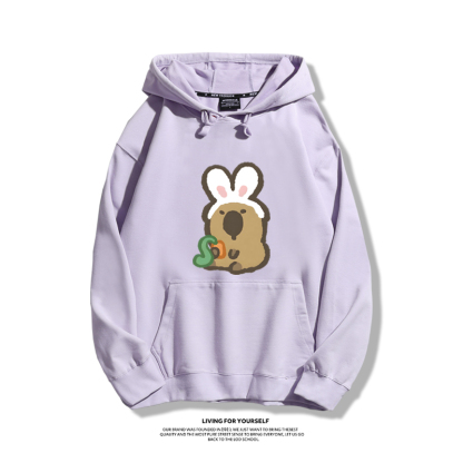 Q版卡皮巴拉新款 親子情侶男女款連帽衛衣-ZUIHANG SHOP
