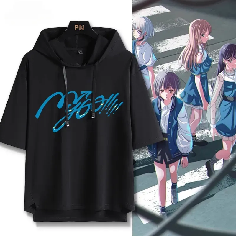 BanG Dream! It's MyGO新款 親子情侶男女款連帽短袖T恤-ZUIHANG SHOP