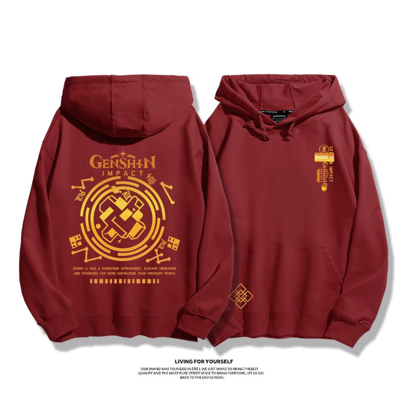 原神鐘離新款 親子情侶男女款連帽衛衣-ZUIHANG SHOP