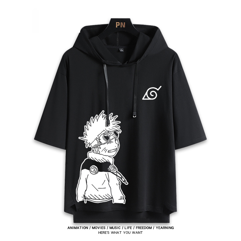 火影忍者 連帽短袖T恤