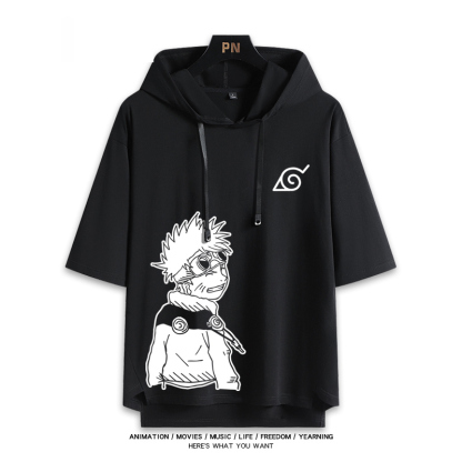 火影忍者 連帽短袖T恤