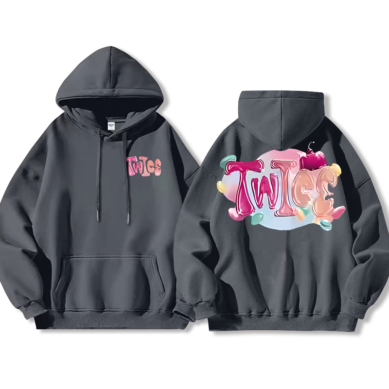 TWICE同款 寬鬆百搭 秋冬款 寬鬆連帽衛衣-ZUIHANG SHOP