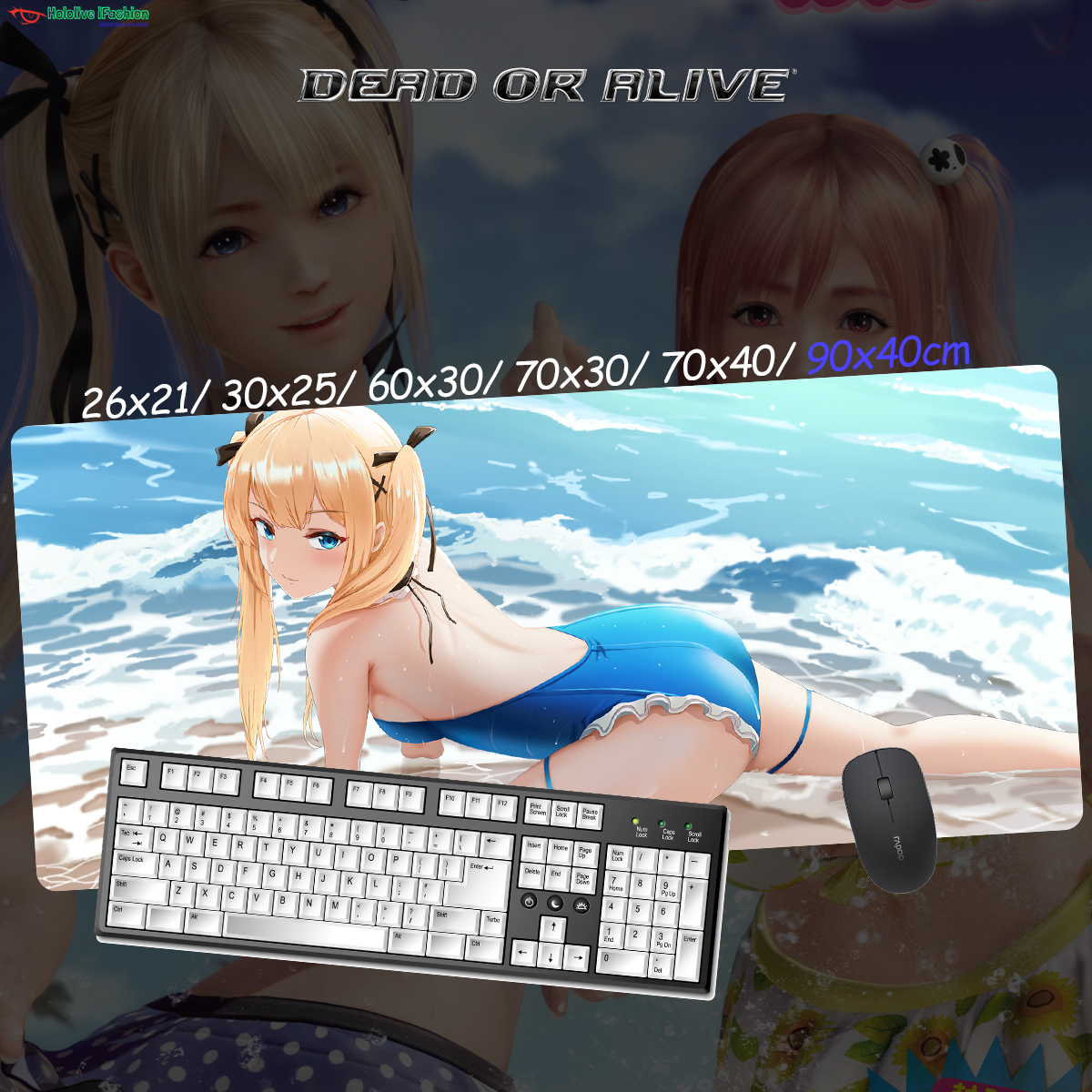 生死格鬥系列 超大鎖邊主題桌墊 布質滑鼠墊