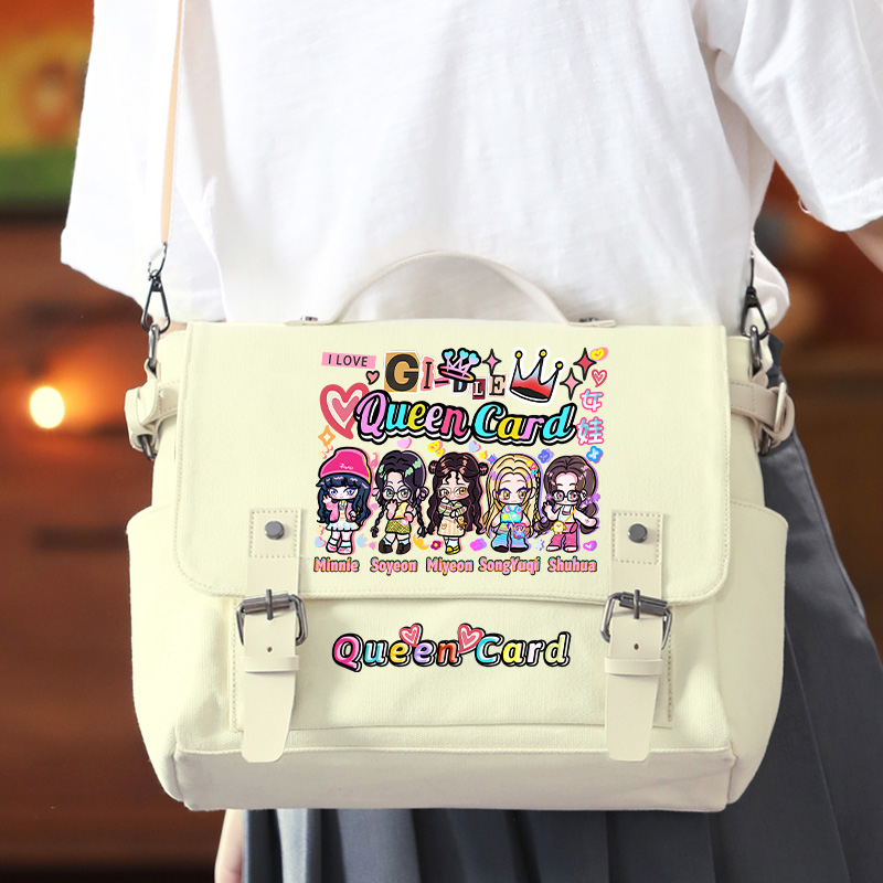 (G)I-DLE 專輯同款手提帆布包 應援單肩斜挎包-ZUIHANG SHOP