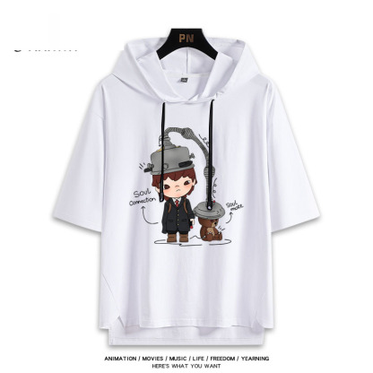 Hirono小野 連帽短袖T恤-ZUIHANG SHOP