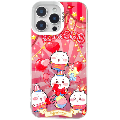 Chiikawa彩銀線條漸變防摔手機殼