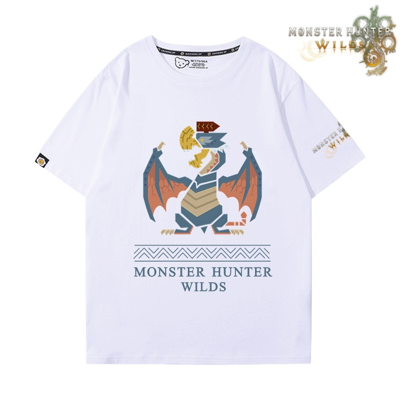 魔物獵人荒野印花短袖T恤