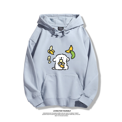 線條小狗新款 親子情侶男女款連帽衛衣-ZUIHANG SHOP