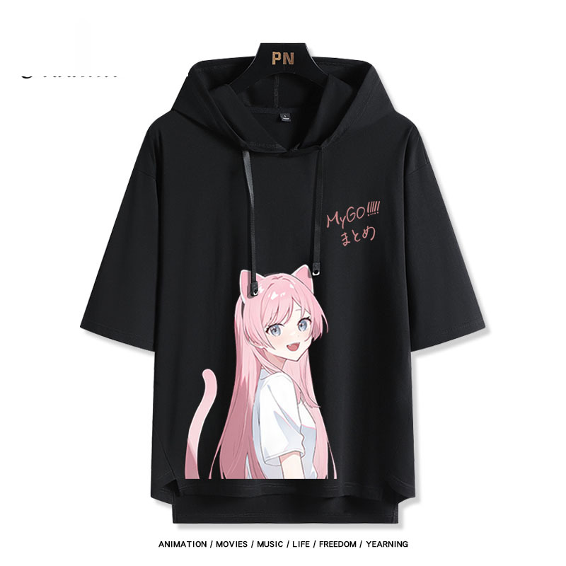 BanG Dream! It's MyGO新款 親子情侶男女款連帽短袖T恤-ZUIHANG SHOP