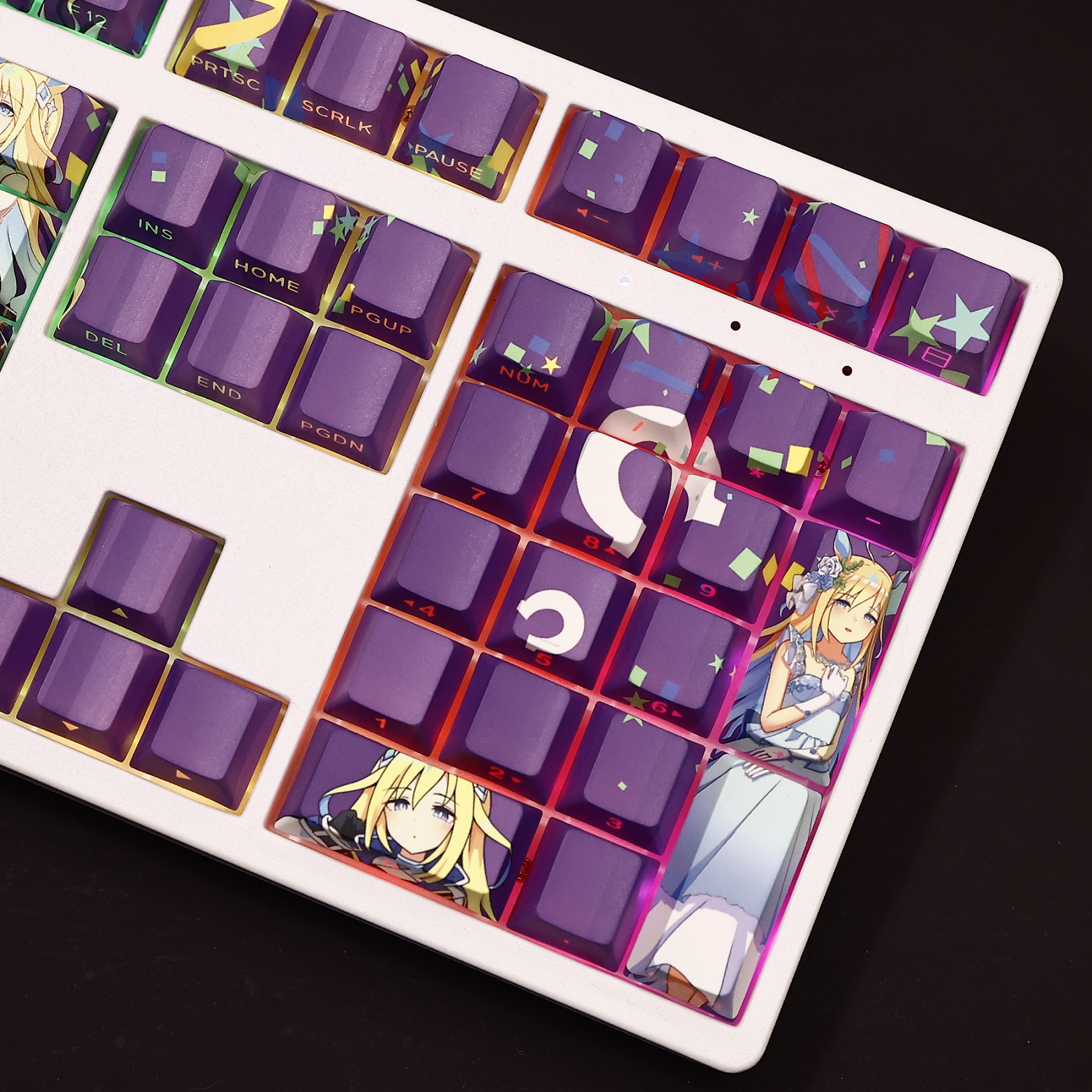 賽馬娘新宇宙透光RGB108鍵標準配列衛星軸鍵帽-ZUIHANG SHOP
