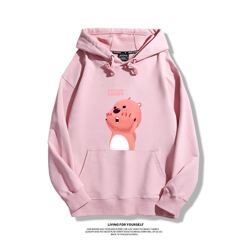 小海狸露比loopy新款 親子情侶男女款連帽衛衣-ZUIHANG SHOP