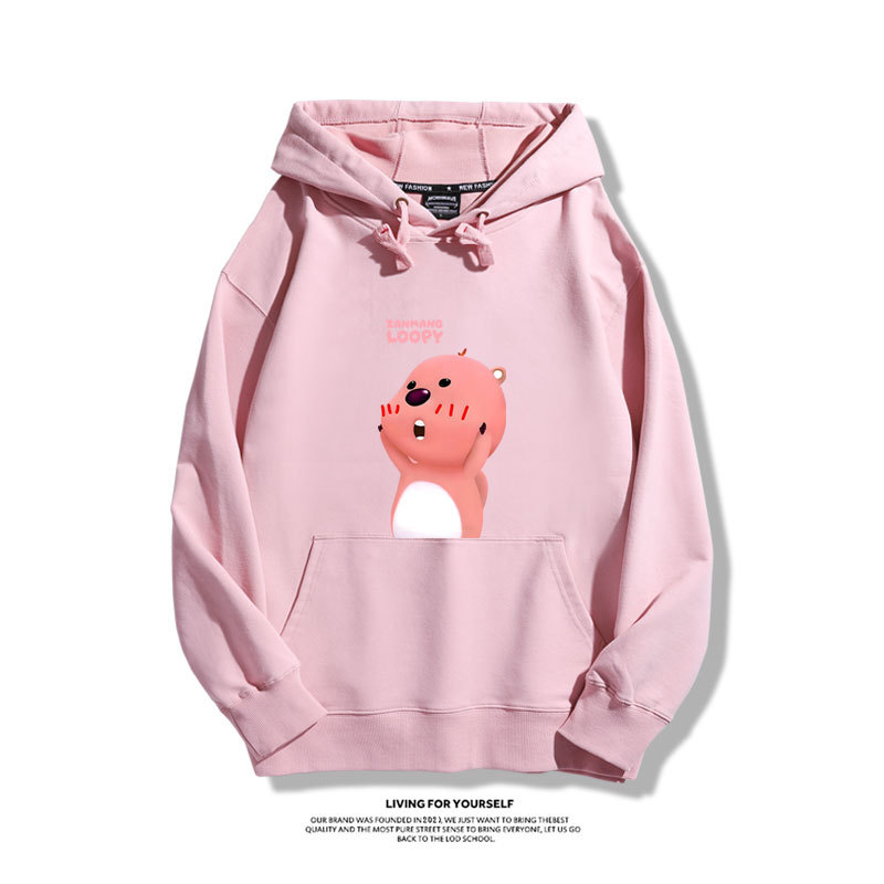 小海狸露比loopy新款 親子情侶男女款連帽衛衣-ZUIHANG SHOP