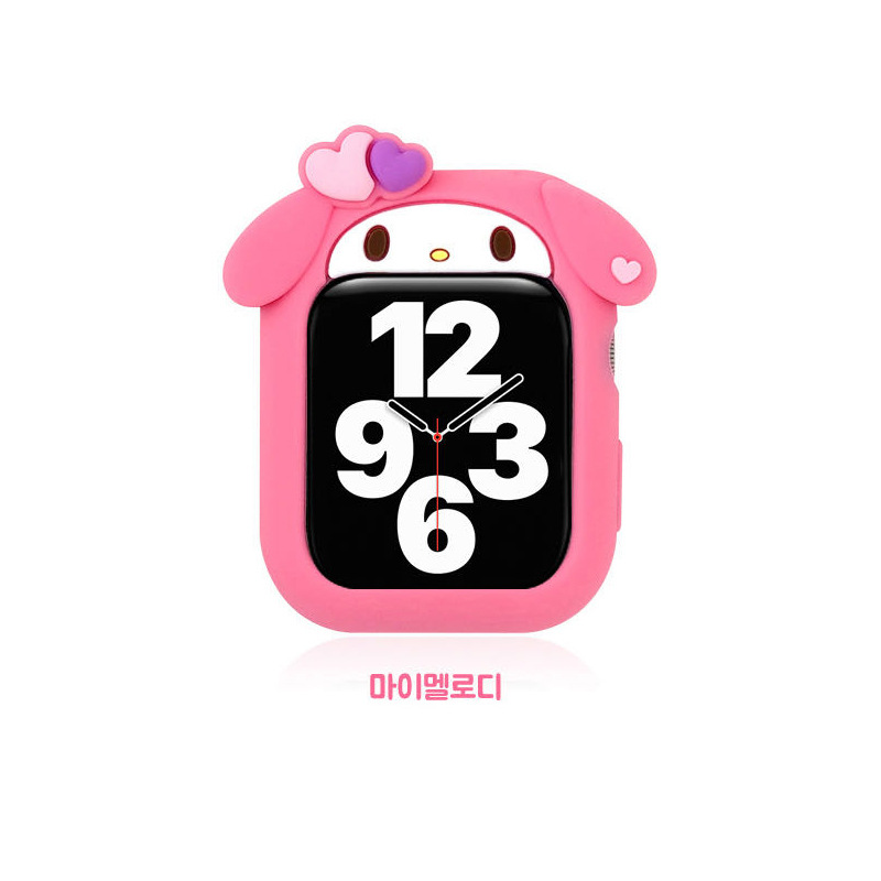 三麗鷗適用iwatch蘋果手錶硅膠保護套applewatch6代7/SE/5/4/3/2